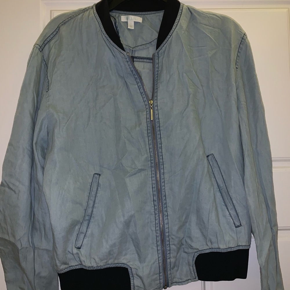 Denim Zip Up
